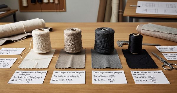 Yarn Count Systems Explained: Ne, Nm, Tex, Denier, and How to Convert Between Them